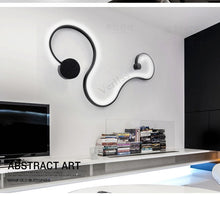 Load image into Gallery viewer, Scandinavian Serpentine Sconces Modern LED Wall Light