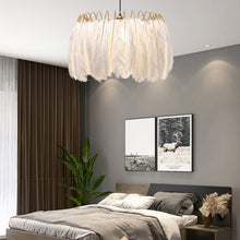 Load image into Gallery viewer, Modern Feather Lamp Chandelier