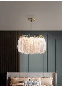 Modern Feather Lamp Chandelier