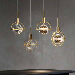 Nordic Island Pendant Led Modern Luxury Crystal Chandelier