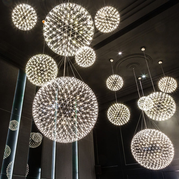 Modern Firework Spark Ball LED Pendant Light Fixture