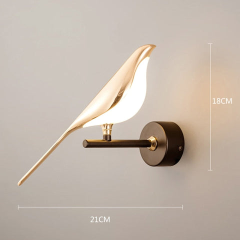 Image of Magpie Bird Modern LED wall lamp