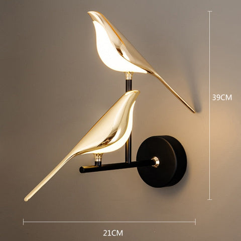 Image of Magpie Bird Modern LED wall lamp