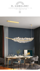 Modern LED Nordic Leaf Shaped Fixture Chandelier