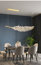 Load image into Gallery viewer, Modern LED Nordic Leaf Shaped Fixture Chandelier