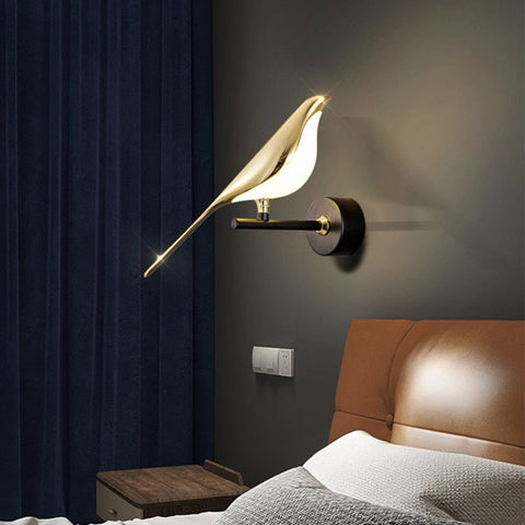 Image of Magpie Bird Modern LED wall lamp