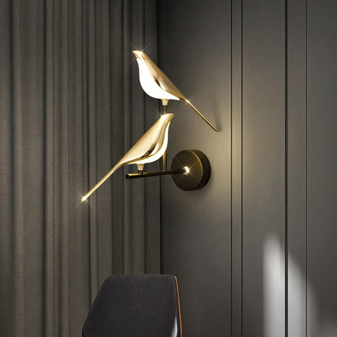 Image of Magpie Bird Modern LED wall lamp