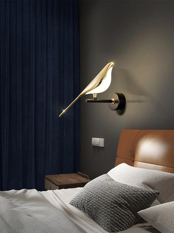 Image of Magpie Bird Modern LED wall lamp