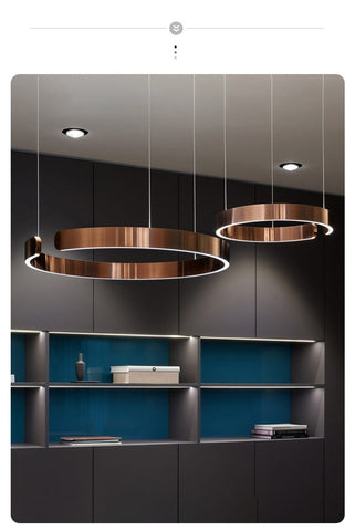 Image of Modern Round Nordic LED Ceiling Chandelier