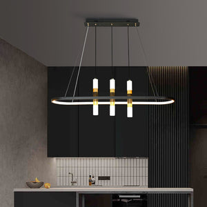 LED Chandelier Modern Art Island Table Hanging Lamp Chandelier Fixture
