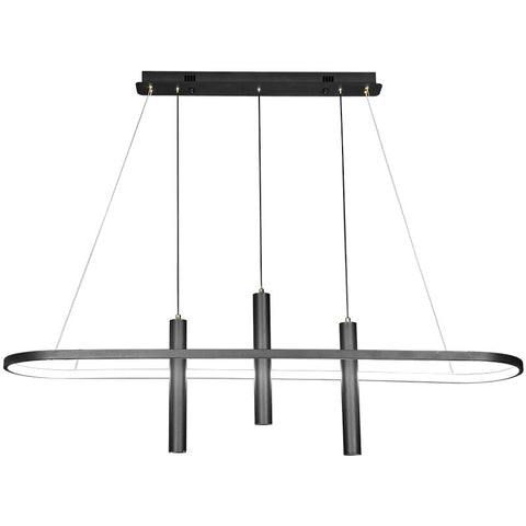 Image of LED Chandelier Modern Art Island Table Hanging Lamp Chandelier Fixture