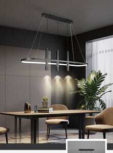 LED Chandelier Modern Art Island Table Hanging Lamp Chandelier Fixture