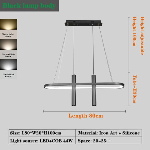 Image of LED Chandelier Modern Art Island Table Hanging Lamp Chandelier Fixture