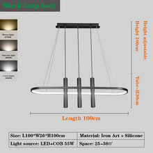 Load image into Gallery viewer, LED Chandelier Modern Art Island Table Hanging Lamp Chandelier Fixture
