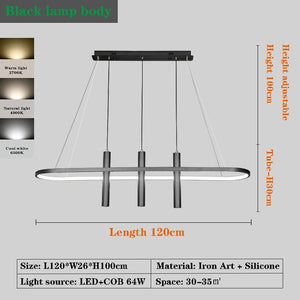 LED Chandelier Modern Art Island Table Hanging Lamp Chandelier Fixture