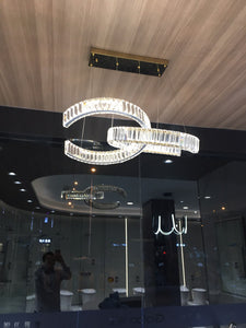 Postmodern Luxury Crystal LED Chandelier