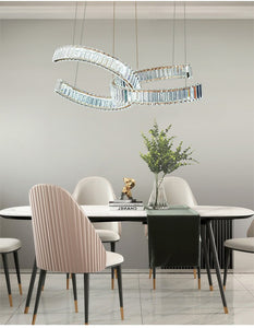 Postmodern Luxury Crystal LED Chandelier