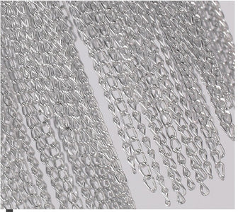 Aluminum Chain Tassel Chandelier Loft Chandeliers For Dining Living Room Kitchen