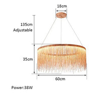 Load image into Gallery viewer, Modern LED Tassel Hanging Chandeliers Fixture Lights