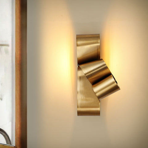 Image of LED Wall Decoration Golden Lamp