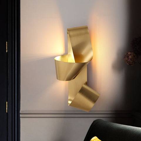 Image of LED Wall Decoration Golden Lamp