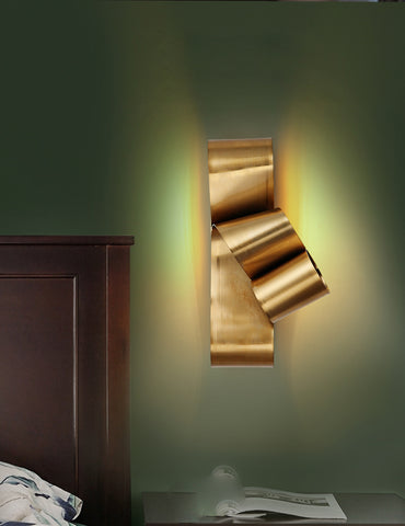 Image of LED Wall Decoration Golden Lamp