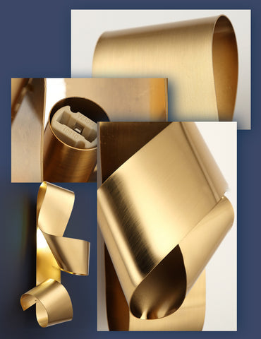 Image of LED Wall Decoration Golden Lamp