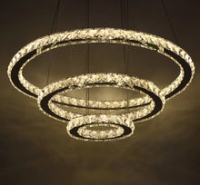 Load image into Gallery viewer, Circular Crystal LED Chandelier