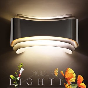 Modern LED Curved Wall Lamp