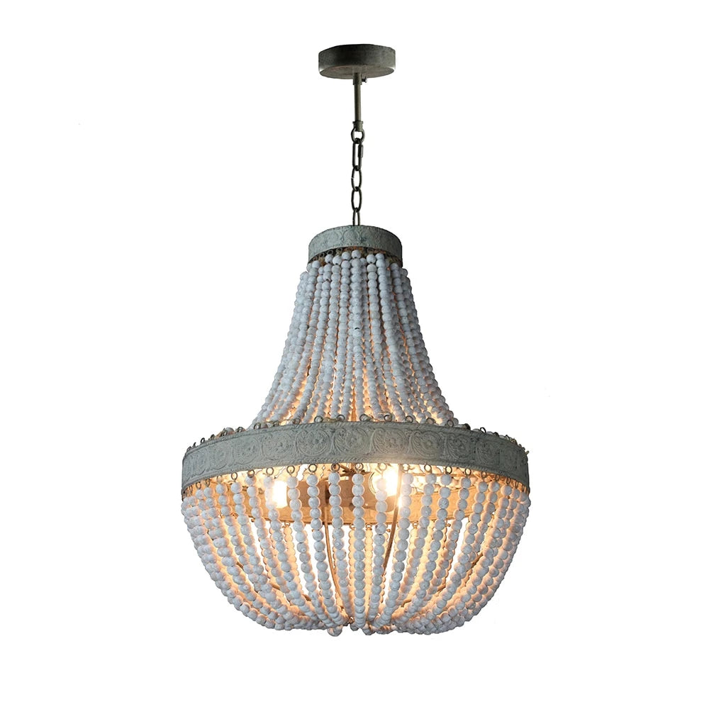 Round beaded deals chandelier