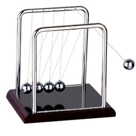 Image of Early Fun Development Educational Desk Toy Gift Newtons Cradle Steel Balance Ball Physics Science Pendulum