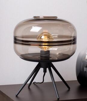 Image of Wavelet Blown Glass Table Lamp