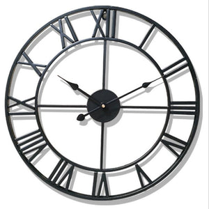 New 3D Circular Retro Roman 47cm Iron Vintage Decorative Wall Clock