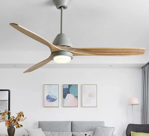 Image of Modern Nordic Ceiling Fan with LED Light