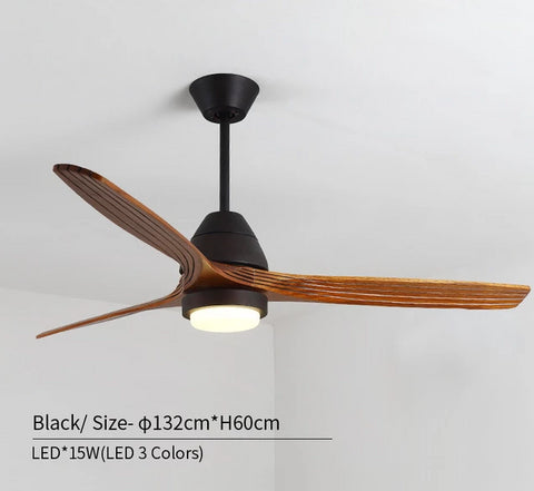 Image of Modern Nordic Ceiling Fan with LED Light