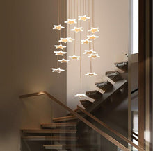 Load image into Gallery viewer, Starlight - Hanging Star Chandelier