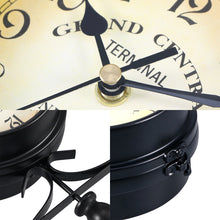 Load image into Gallery viewer, Double-sided Wall Clock Creative Classic Monochrome