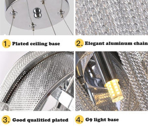 BLOSSOM Aluminum Chain Pendant Light - Luxurious Modern Chandelier