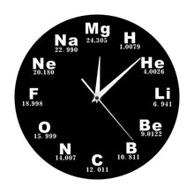 Load image into Gallery viewer, Periodic Table Of Elements Wall Art Chemical Symbols Wall Clock