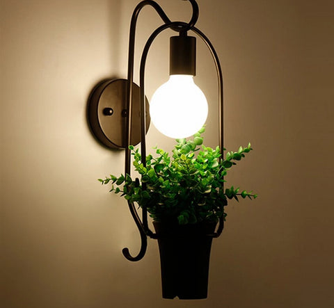 Image of Brielle - Modern Nordic Planter Wall Lamp