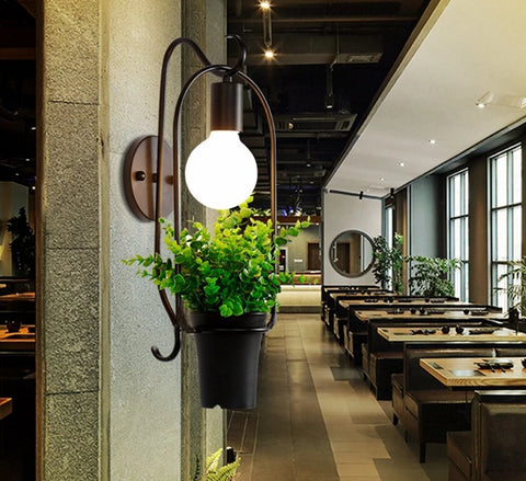 Image of Brielle - Modern Nordic Planter Wall Lamp