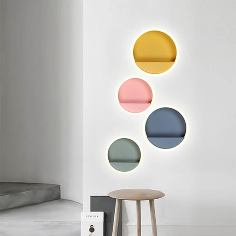 Image of Macarone - Modern Nordic Round LED Wall Lamp