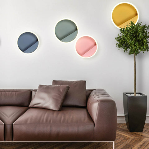 Image of Macarone - Modern Nordic Round LED Wall Lamp