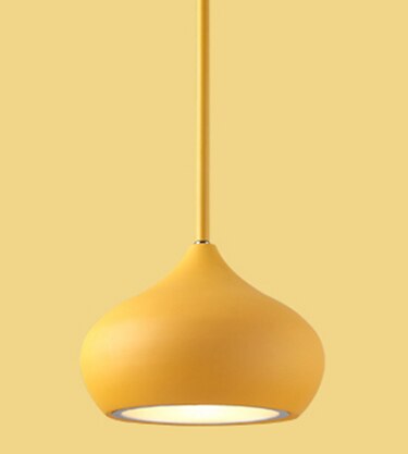 Image of Colourful Dome Shaped Lampshade LED Pendant Lights