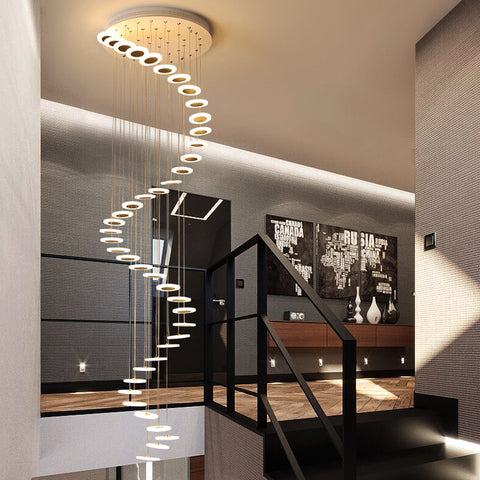 Image of Stairway Suspended Chandelier Pendant Lights