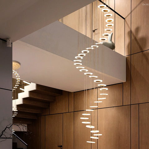 Image of Stairway Suspended Chandelier Pendant Lights