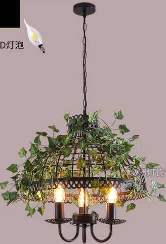 Image of Emory - Vintage Industrial Bird Cage Hanging Lamp