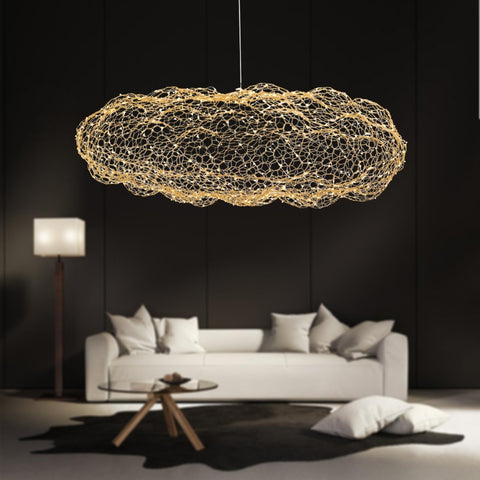 Image of Amica - Modern Art Deco Star Light Dotted Cloud Lamps