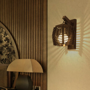 Cassia - Wooden Lantern Lamp