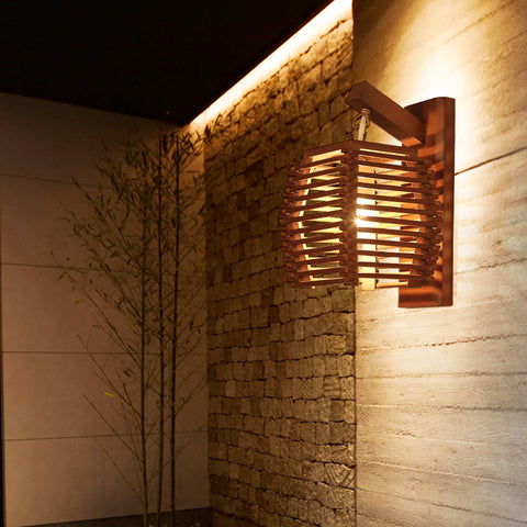 Image of Cassia - Wooden Lantern Lamp